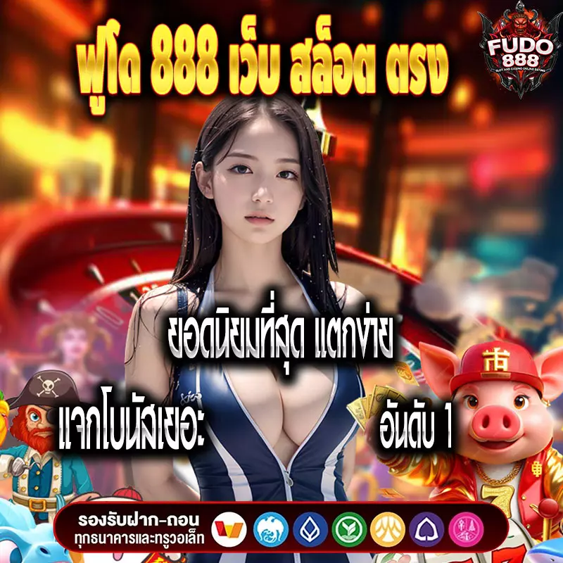 ฟูโด 888 เว็บ สล็อต ตรง ยอดนิยมที่สุด แตกง่าย แจกโบนัสเยอะ อันดับ 1